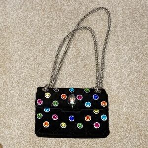 Kurt Geiger Mini Velvet Kensington Bag